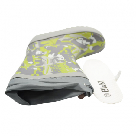 Cizme din cauciuc pentru baieti Bi&Ki A-B003-60-26, Gri [3]