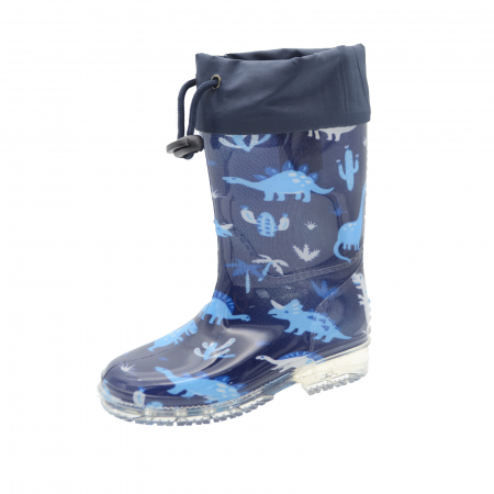 Cizme cauciuc baieti - Cizme din cauciuc pentru baieti Mini Junior FMTT-07_24, Bleumarin
