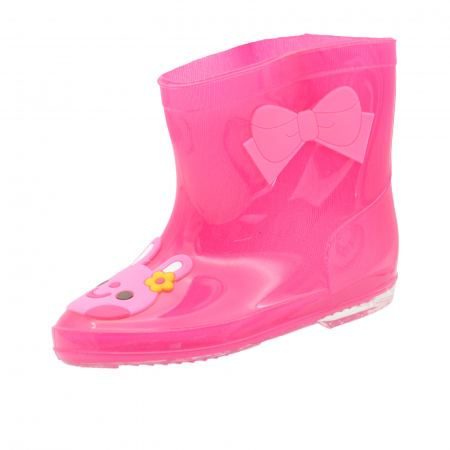 Cizme cauciuc fete - Cizme din cauciuc pentru fete Mini Junior YX-100_23, Fucsia