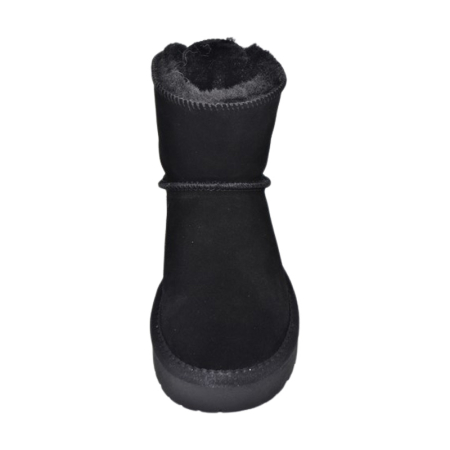 Cizme din piele, impermeabile si imblanite pentru fete, American Club CY185N-32, Negru [1]