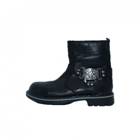 Ghete si cizme baieti - Cizme imblanite din piele pentru copii CZ30-33774-29