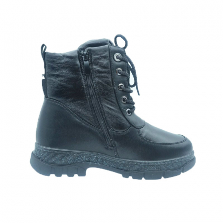 Cizme imblanite pentru fete Bessky XY9326-1-32, Negru [4]