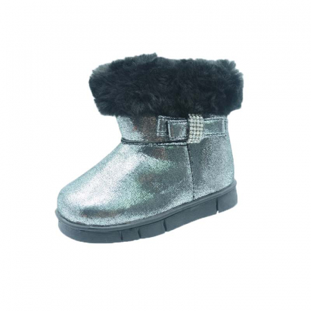 Încălțaminte fete - Cizme imblanite pentru fete Mini Junior X-9050-N-18