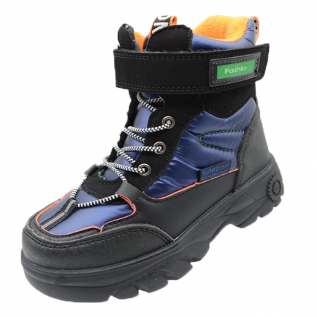 Ghete si cizme baieti - Cizme imblanite pentru baieti Tom Miki C-T7712-B-27, Multicolor