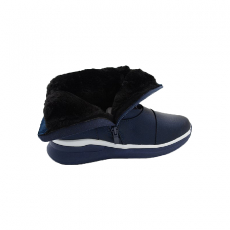 Cizme imblanite pentru fete Bessky TJ8573-3-32, Bleumarin [3]