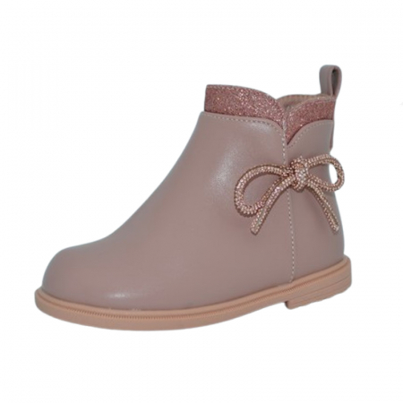 Ghete si cizme fete - Cizme imblanite pentru fete MRS S706, Roz