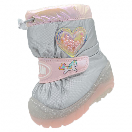 Ghete si cizme fete - Cizme imblanite pentru fete Tom Miki B-9753-K-23, Roz