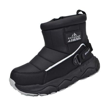 Ghete si cizme baieti - Cizme impermeabile si imblanite pentru baieti, Bi&Ki A-B01443-A-27, Negru