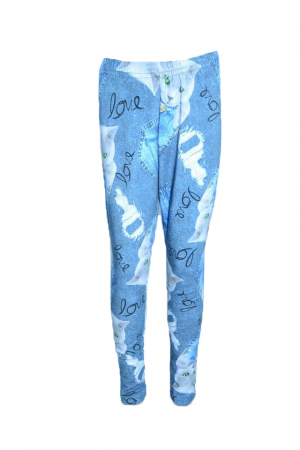 Pantaloni si colanti fete - Colanti captusiti fete PIK PI12-128, Albastru