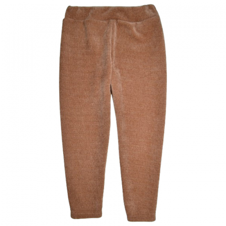 Pantaloni si colanti fete - Pantaloni eleganti din catifea pentru fete New Collection C091223, Maro