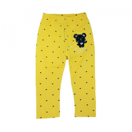 Pantaloni si colanti fete - Colanti pentru fete Happy House WB-2626GA1-80-cm, Galben