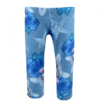 Pantaloni si colanti fete - Colanti pentru fete PIK PI7-86-cm, Albastru