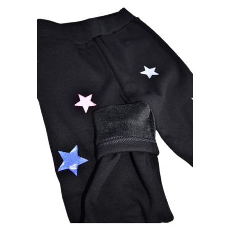 Colanti flausati, pentru fete, Happy House WB-3125N-8, Negru [3]