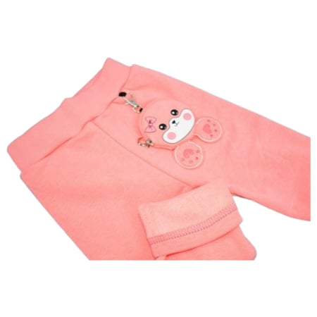 Colanti flausati, pentru fete, Happy House WB-3315C, Coral [2]