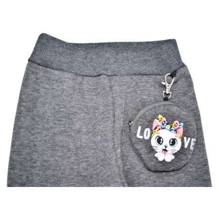 Colanti flausati, pentru fete, Happy House WB-3317G, Gri [1]