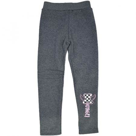 Pantaloni si colanti fete - Colanti imblaniti pentru fete Happy House FOFO-185G, Gri