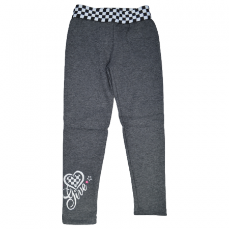 Pantaloni si colanti fete - Colanti imblaniti pentru fete Happy House FOFO-186G, Gri
