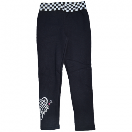 Pantaloni si colanti fete - Colanti imblaniti pentru fete Happy House FOFO-186, Bleumarin