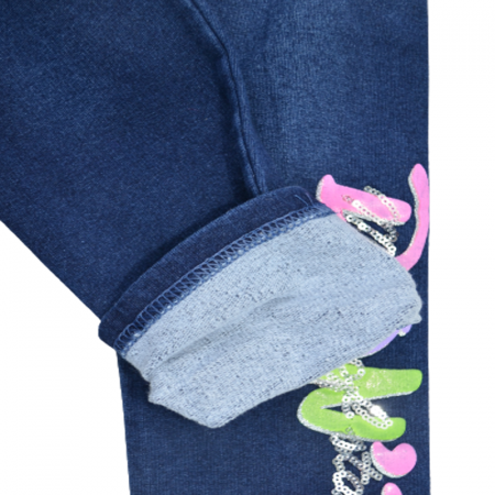 Colanti captusiti pentru fete Happy House HH573, Bleumarin [3]