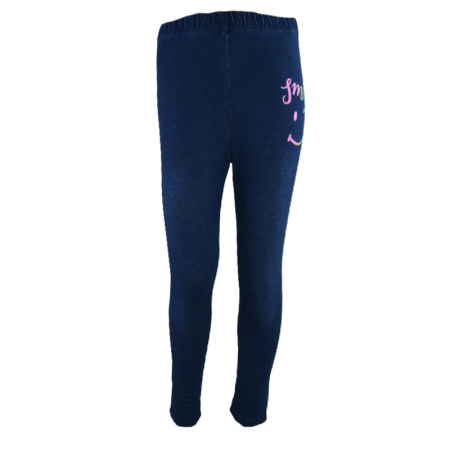 Pantaloni si colanti fete - Colanti captusiti pentru fete Happy House HH575, Bleumarin