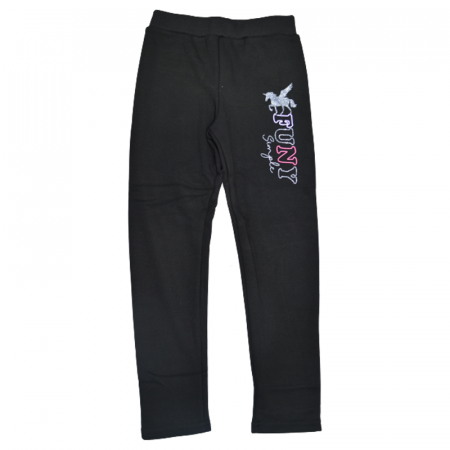 Pantaloni si colanti fete - Colanti imblaniti pentru fete Happy House FOFO-188, Negru