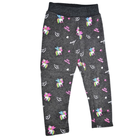 Pantaloni si colanti fete - Colanti imblaniti, pentru fete, Happy House WB-3319G-3-4, Gri