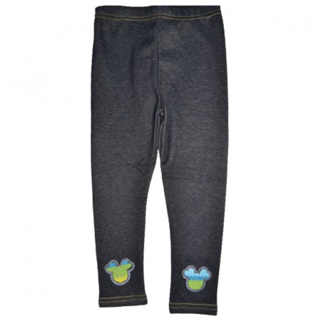 Pantaloni si colanti fete - Colanti imblaniti pentru fete New Collection F1063-2, Gri