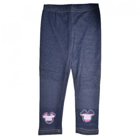 Pantaloni si colanti fete - Colanti imblaniti pentru fete New Collection F1063-1, Bleumarin