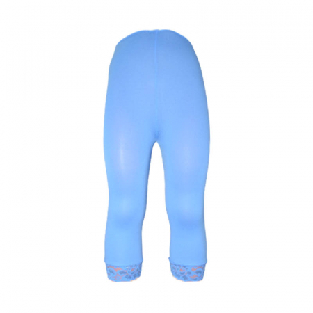 Pantaloni scurti si colanti 3/4 - Colanti pentru fete 3/4 din microfibra Milusie B2810-AL, Albastru