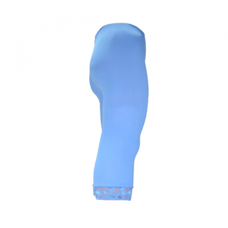 Colanti pentru fete 3/4 din microfibra Milusie B2810-AL, Albastru [2]