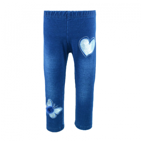Pantaloni si colanti fete - Colanti pentru fete Happy House HH107A-80-cm, Albastru