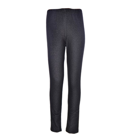 Pantaloni si colanti fete - Colanti tip jeans, usor imblaniti, pentru fete, Atut 0500G-98, Gri