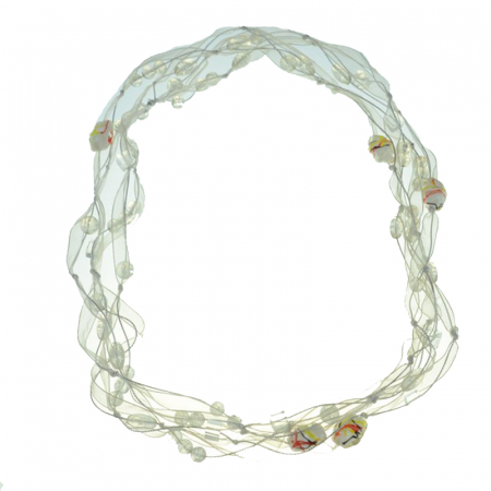 Marochinarie - Colier din margele pentru dama Mini junior GB-18, Crem