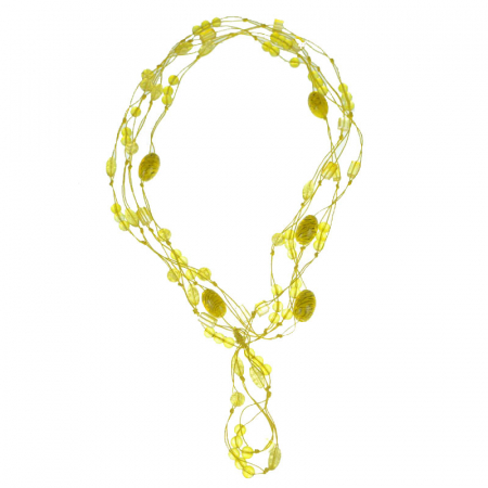 Marochinarie - Colier din margele pentru dama Mini junior GB-24, Galben