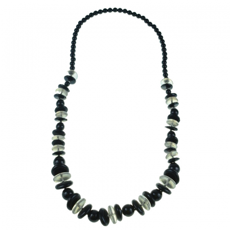 Marochinarie - Colier din margele pentru dama Mini junior GB-26, Negru