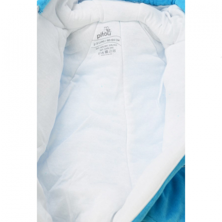 Combinezon de iarna pentru baieti Pifou Model2 PM-2-60-64-cm, Turcoaz [2]