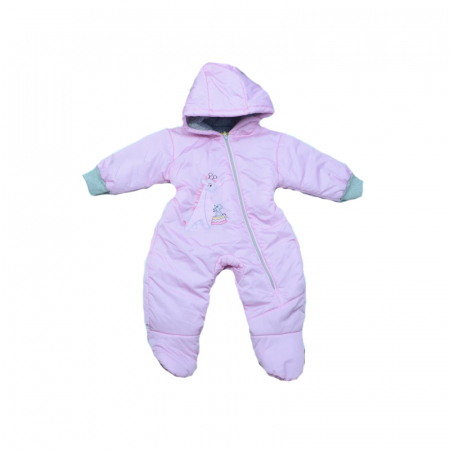 Salopete fete - Combinezon de iarna pentru fete Pifou Model Model 36R1-68-cm, Roz