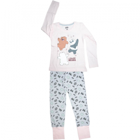 Compleuri  fete maneca lunga - Compleu 2 piese bluza si pantaloni pentru fete E Plus M EPM5437, Roz