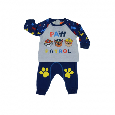 Compleuri baieti maneca lunga - Compleu 2 piese bluza si pantaloni pentru baieti E Plus M Paw Patrol 65-62B-62-cm, Bleumarin