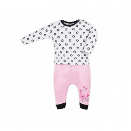 Compleuri  fete maneca lunga - Compleu 2 piese bluza si pantaloni pentru fete Koala Love Birds 06-113M_86 cm, Multicolor