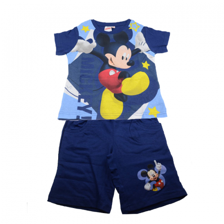 Compleuri baieti de vara - Compleu 2 piese de vara baieti Mickey Mouse Setino MIC-G-OUTWEAR-07-116, Multicolor