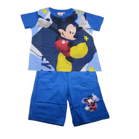 Compleuri baieti de vara - Compleu 2 piese de vara baieti Mickey Mouse Setino MIC-G-OUTWEAR-07AL-104, Multicolor