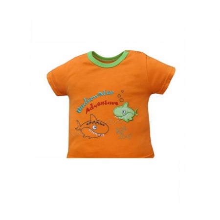 Compleu 2 piese de vara pentru baieti Koala Nemo 03-680P_74 cm, Portocaliu [1]