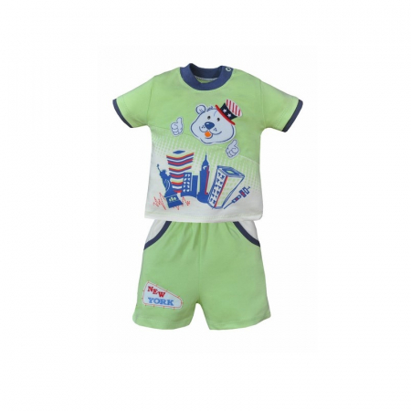 Compleuri baieti de vara - Compleu 2 piese de vara pentru baieti Koala Dyzio 1987V_86 cm, Verde