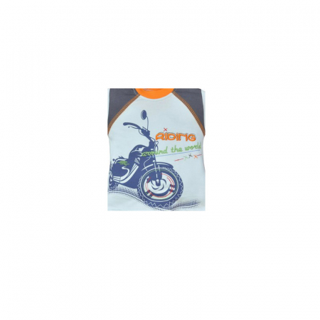 Compleu 2 piese de vara pentru baieti Koala Motorek 03-624, Albastru [1]