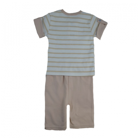 Compleu 2 piese de vara pentru baieti Koala Skater 2455_68 cm, Bej [2]