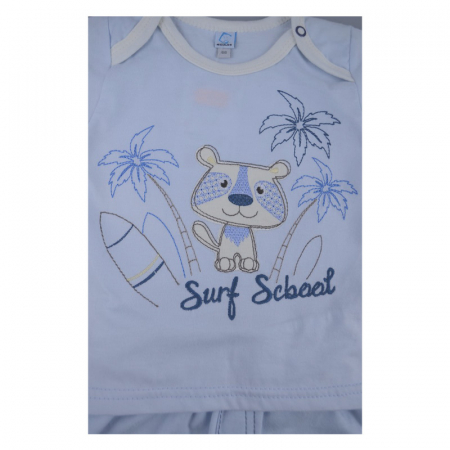 Compleu 2 piese de vara pentru baieti Koala Surfing 2465A_68 cm, Albastru [2]