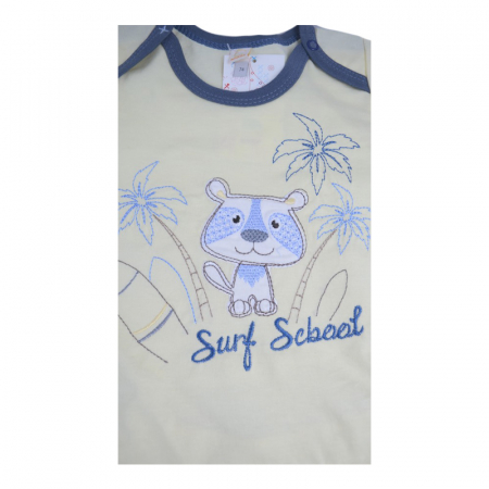 Compleu 2 piese de vara pentru baieti Koala Surfing 2465_74 cm, Galben [2]