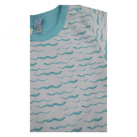 Compleu 2 piese de vara pentru baieti Koala Wielorybek 04-338_86 cm, Turcoaz [2]