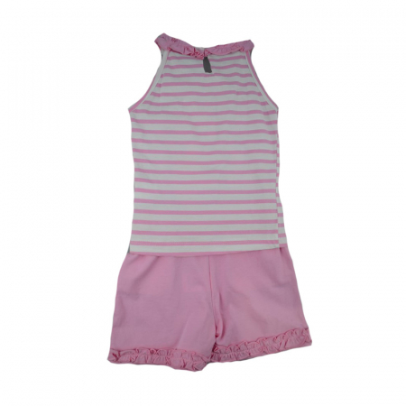 Compleu 2 piese de vara pentru fete Baby Rose 68-80R_80 cm, Roz [1]